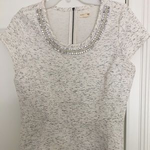 Maison Jules peplum top worn once